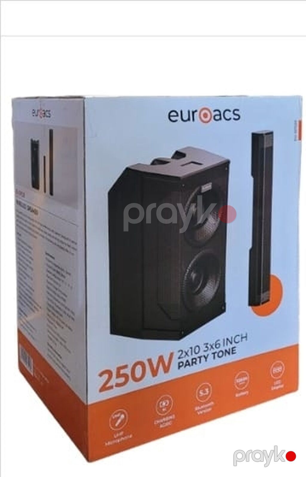 Euroacs Party Tone 250W portativ səs sistemi Xüsusiyyətlər: - Ümumi — Akustik sistemlər, Bakı (2)