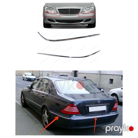 "Mercedes W220, Mercedes S220" bufer nikeli xromu kantı — Bakı