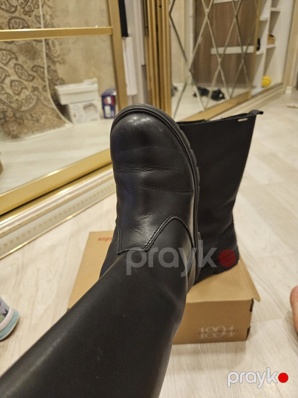 31 razmer Pablosky uşaq çəkmələri - Rəng: qara - Model: diz altı — Uşaq ayakkabısı, Xırdalan (3)
