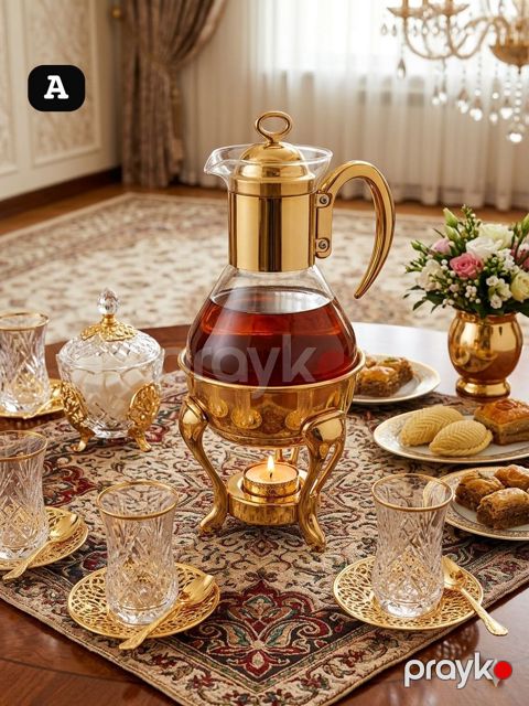Dəmləmə çaydanı 5549, paslanmayan polad, qızılı, 1500 ml — Bakı