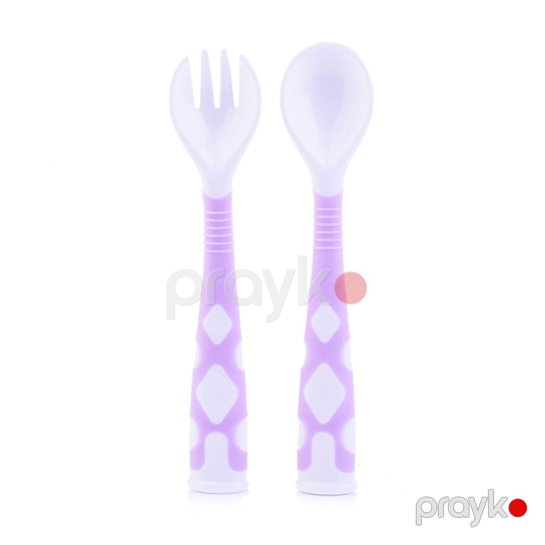 Qaşıq və çəngəl dəsti Roxy Kids RFD-002-V, əyilən, bənövşəyi — Mallar, Bakı (2)