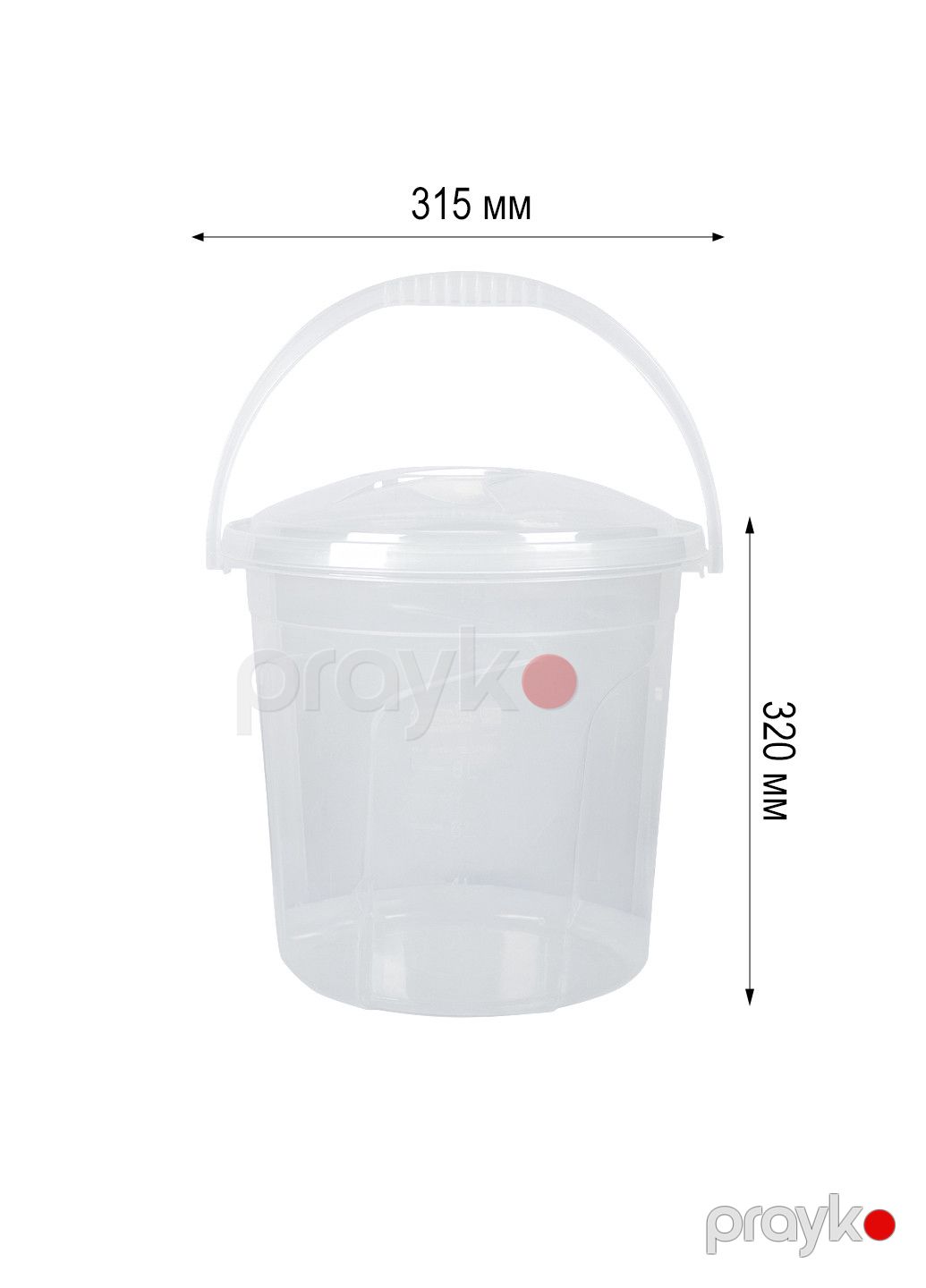 Vedrə Stars plast, plastik, şəffaf, 15 l — Mallar, Bakı (2)