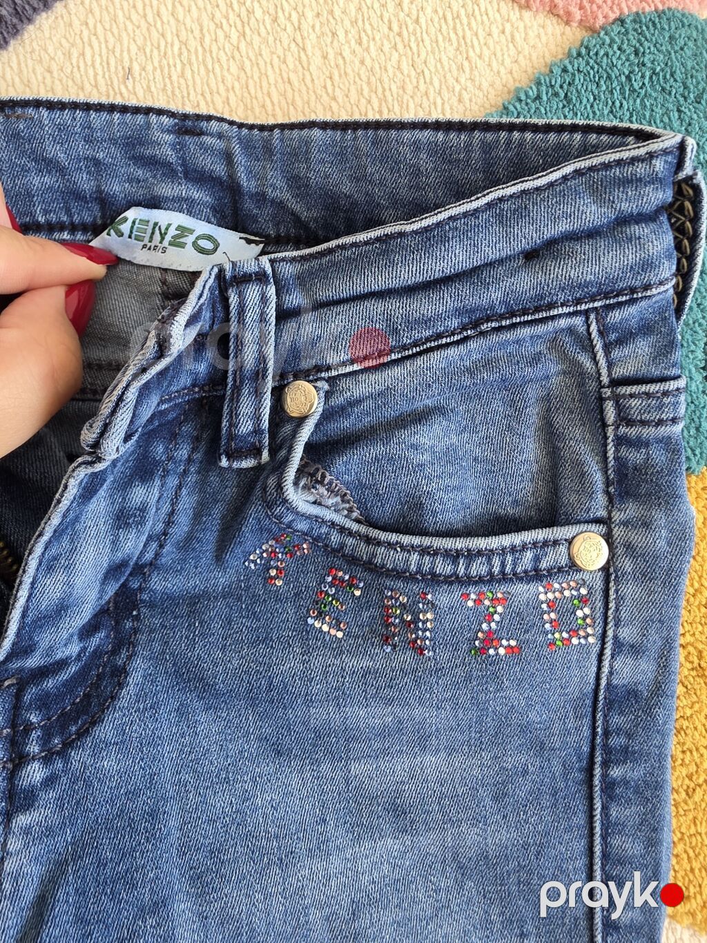 Kenzo Kids cins şalvar - Brend: Kenzo Paris (etiket və loqo detallar — Uşaq geyimi, Bakı (2)