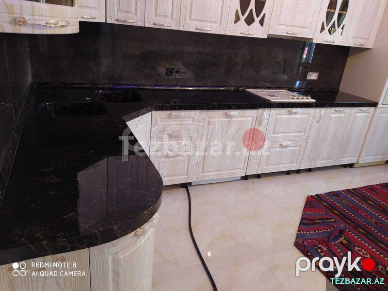 Süni Corian Tökmə mərmər — Plitka və örtü materialları, Bakı (4)
