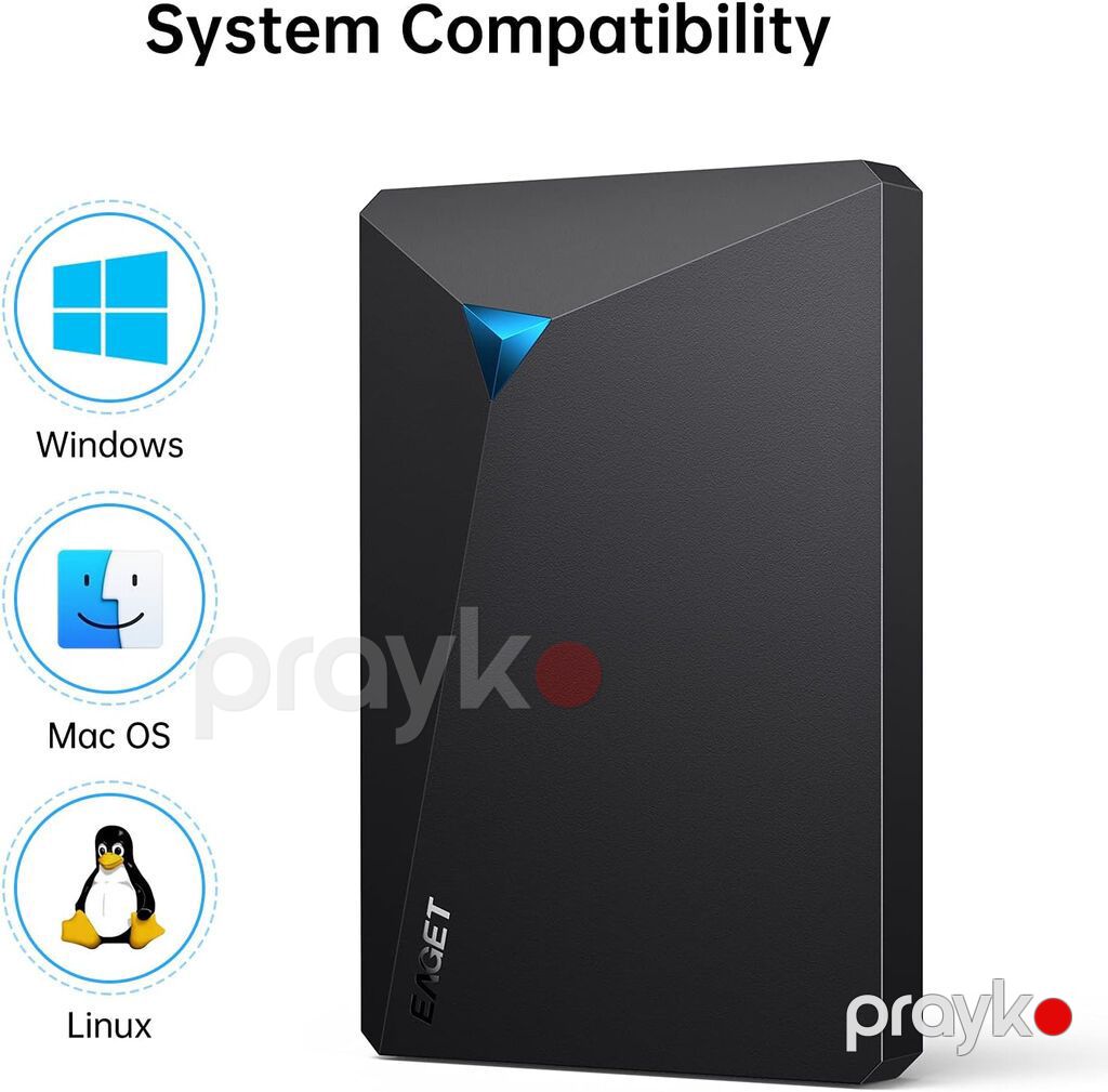Xarici HDD Eaget 2.5 500 Gb Xarici HDD Eaget 2.5 500 Gb Böyük həcmli — Digər, Gəncə (4)