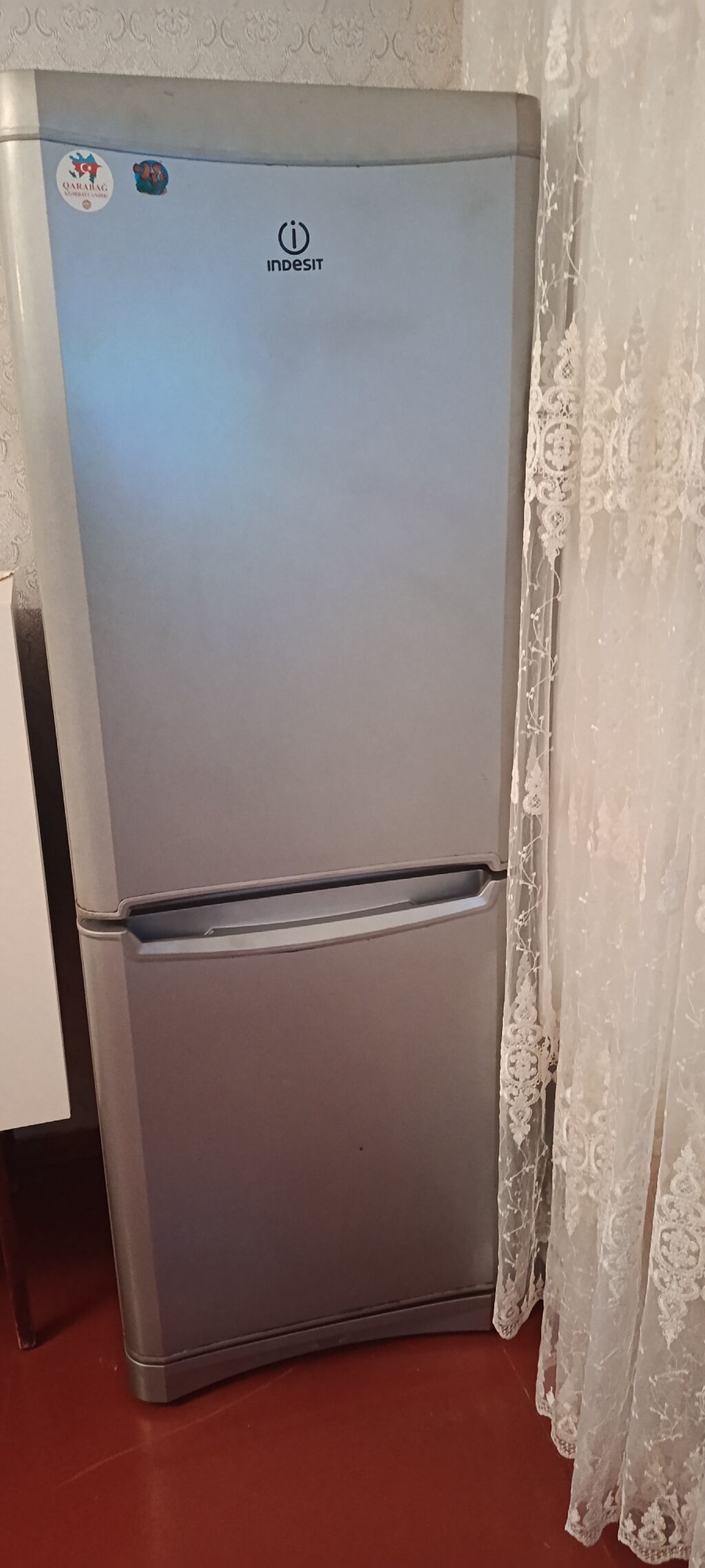 İşlənmiş 2 qapılı Indesit Soyuducu Satılır, rəng - Gümüşü — Soyuducular, Sumqayıt (6)