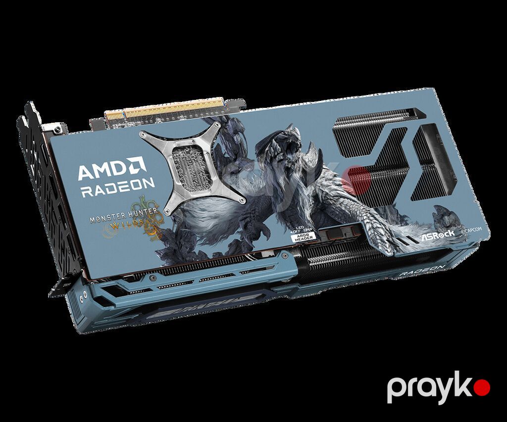 ASRock AMD Radeon RX 9070 XT Steel Legend (Monster Hunter Wilds — Qrafik kartlar, Bakı (2)