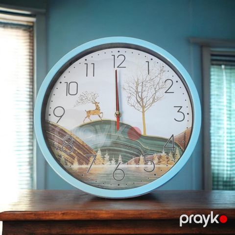 Divar saatı 2214340, mavi — Bakı
