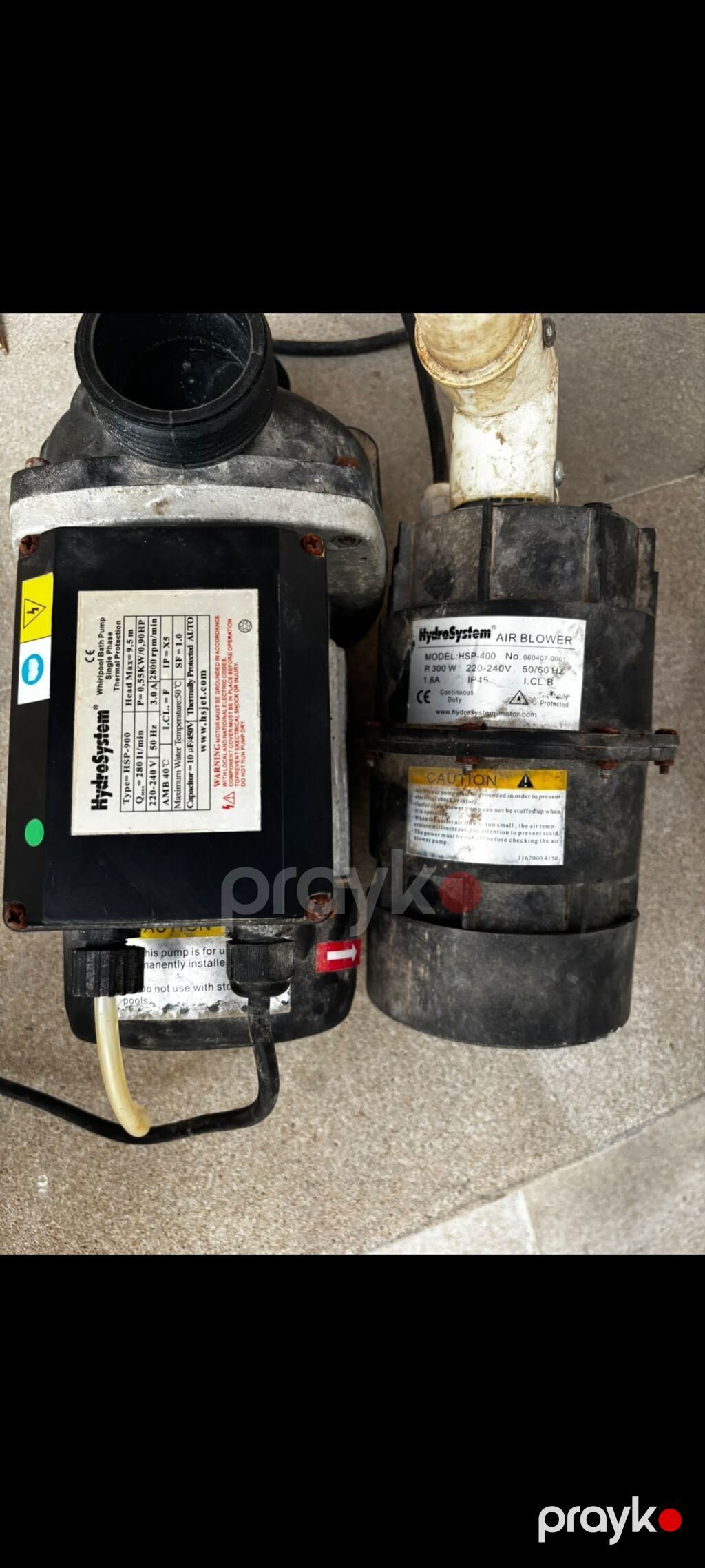 Hydrosystem hidromasaj vannası üçün nasos və hava üfürücüsü (komplekt) — Su nasosu, Bakı (3)
