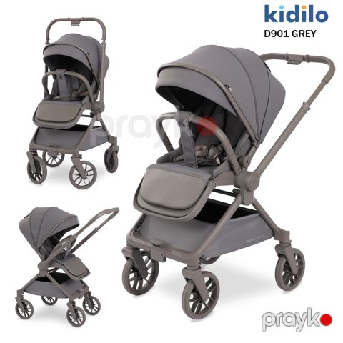Uşaq arabası Kidilo D901, boz — Bakı