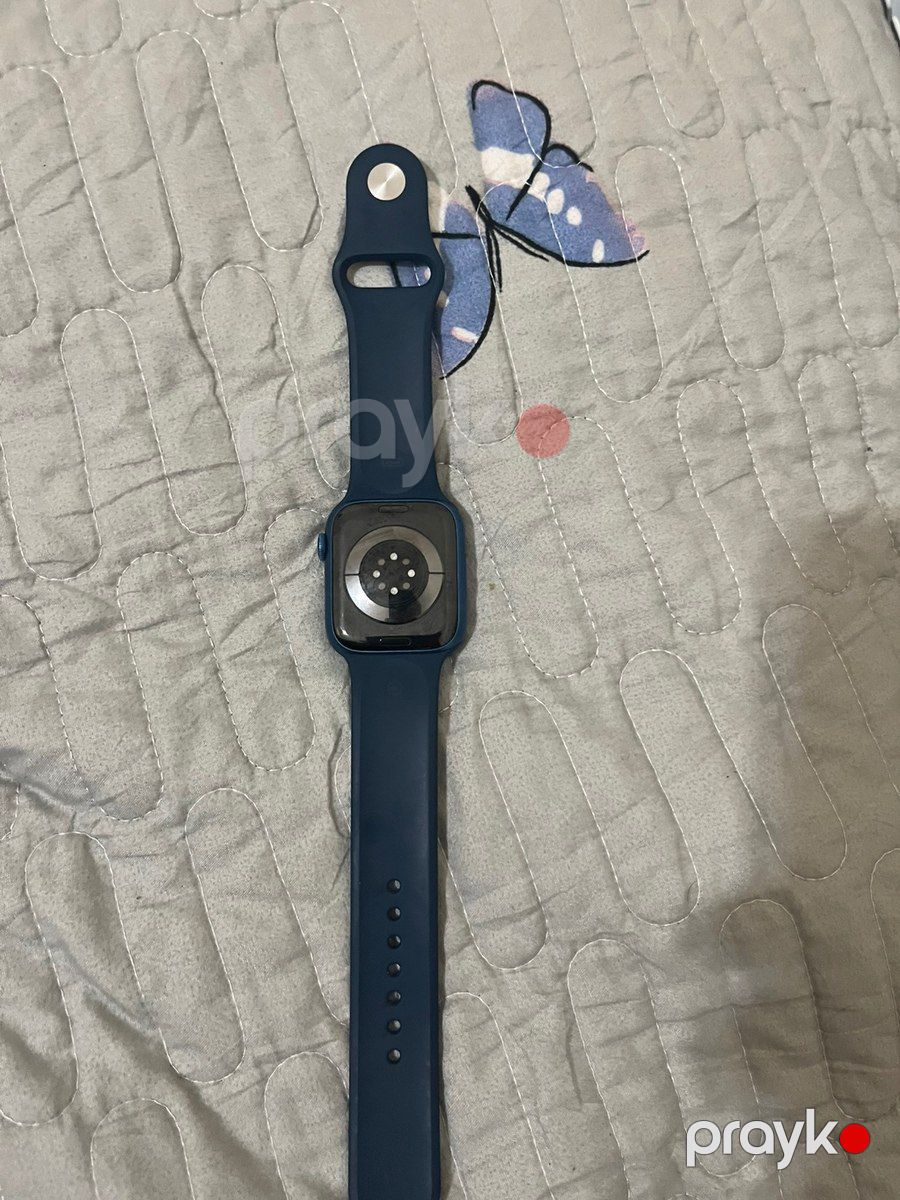 Apple Watch Series 7 Aluminum Blue 45mm — Ağıllı saatlar və biləkliklər, Bakı (2)