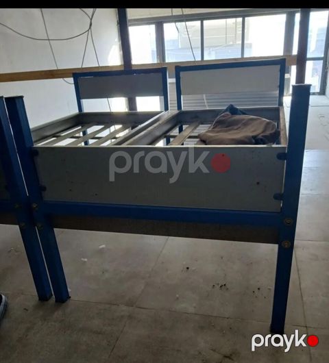 Metall çarpayı – tək nəfərlik - Konstruksiya: tamamilə metaldan — Bakı