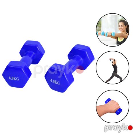 Silikon qantel dəsti Gymnic 1124/3, 4 x 4 kq, göy, 2 əd — Bakı