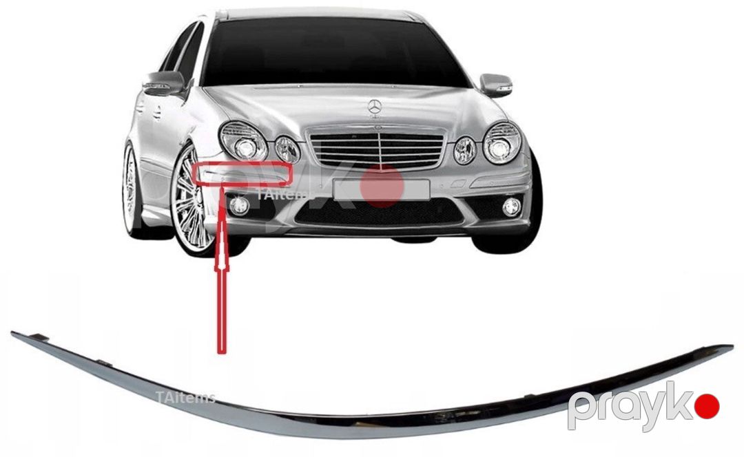 "Mercedes W211" bufer nikeli xrom kantı — Ehtiyat hissələri və aksesuarlar, Bakı (2)