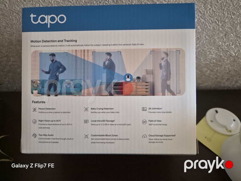 TP-Link Tapo C210 Pan/Tilt Wi‑Fi təhlükəsizlik kamerası – 2K (3 MP) — Surveillance sistemləri, Bakı (4)