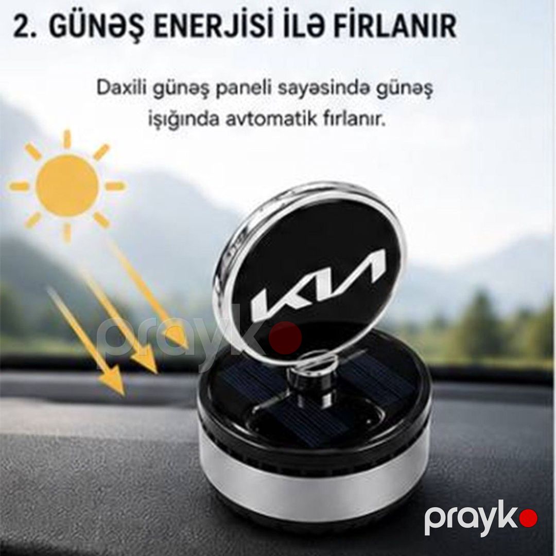 Günəş enerjisi ilə fırlanan Kia avtomobil ətirləndiricisi — Ehtiyat hissələri və aksesuarlar, Bakı (6)