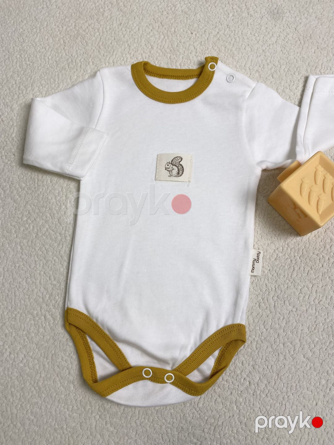 Yenidoğulanlar üçün bodi 684-15644, ağ, pambıq, 9-12 ay — Mallar, Bakı (2)