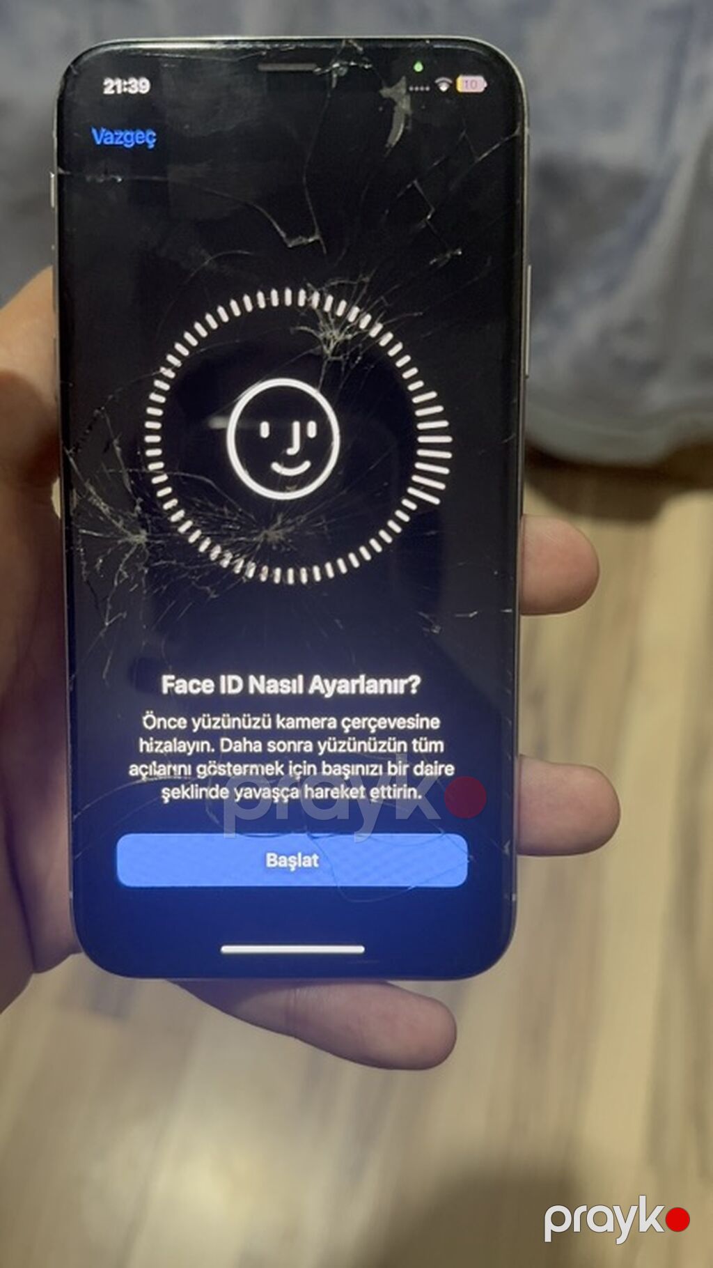IPhone X, 64 GB, Gümüşü, Qırıq — Apple iPhone, Fatmayı (5)