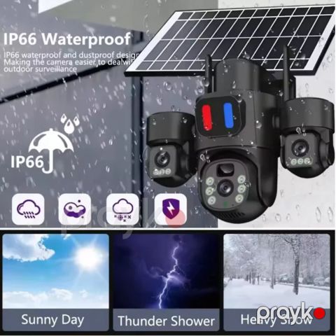 4 kamera günəṣ panelli 4G sim kartli 16mp/4k — Bakı