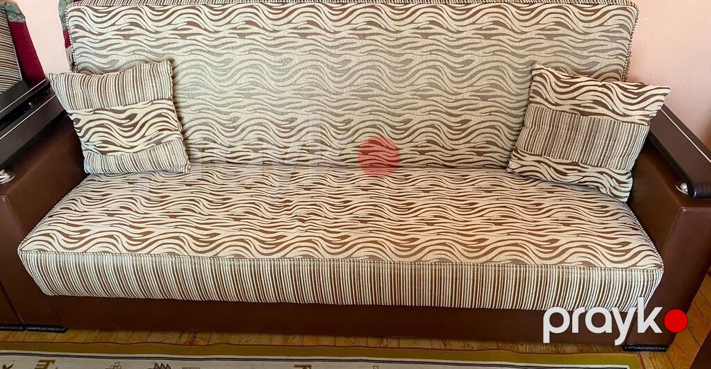 İşlənmiş, Divan-kravat, 2 kreslo, Bazalı, Açılan — Yumşaq mobilya dəstləri, Digah (3)