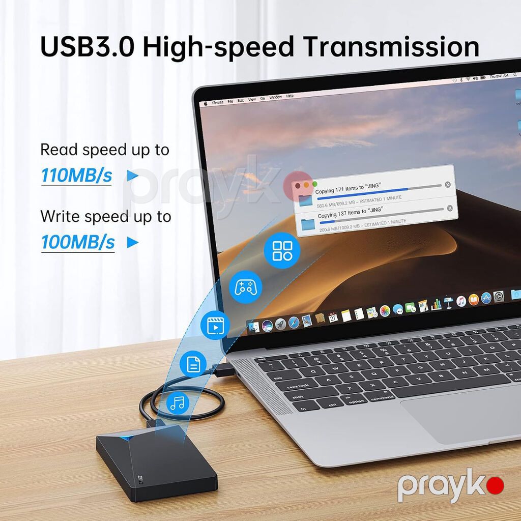 Xarici HDD Eaget 2.5 500 Gb Xarici HDD Eaget 2.5 500 Gb Böyük həcmli — Digər, Gəncə (2)