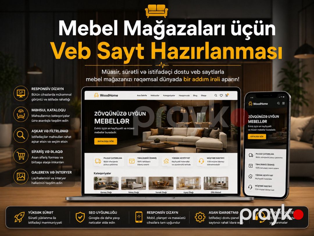 Mebel mağazaları üçün veb sayt hazırlanması — Reklama, IT, marketing, Bakı (2)