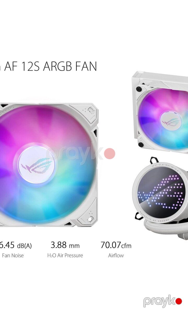 Asus ROG Ryuo III 240 Argb White Edition AIO — Kompüterlər və noutbuklar, Bakı (9)