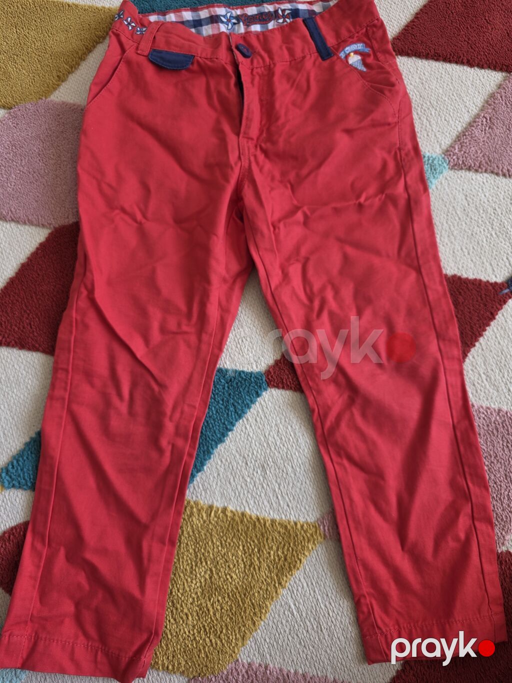 Uşaq şalvarı – Sergent Major - Rəng: parlaq qırmızı - Material — Uşaq geyimi, Bakı (2)