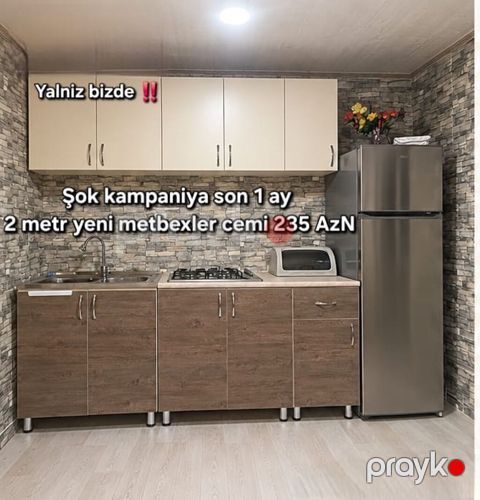 &Sara Yalniz bizde‼ Ümumi 2 metr metbex mebeli anbar qiymetine — Mehdiabad