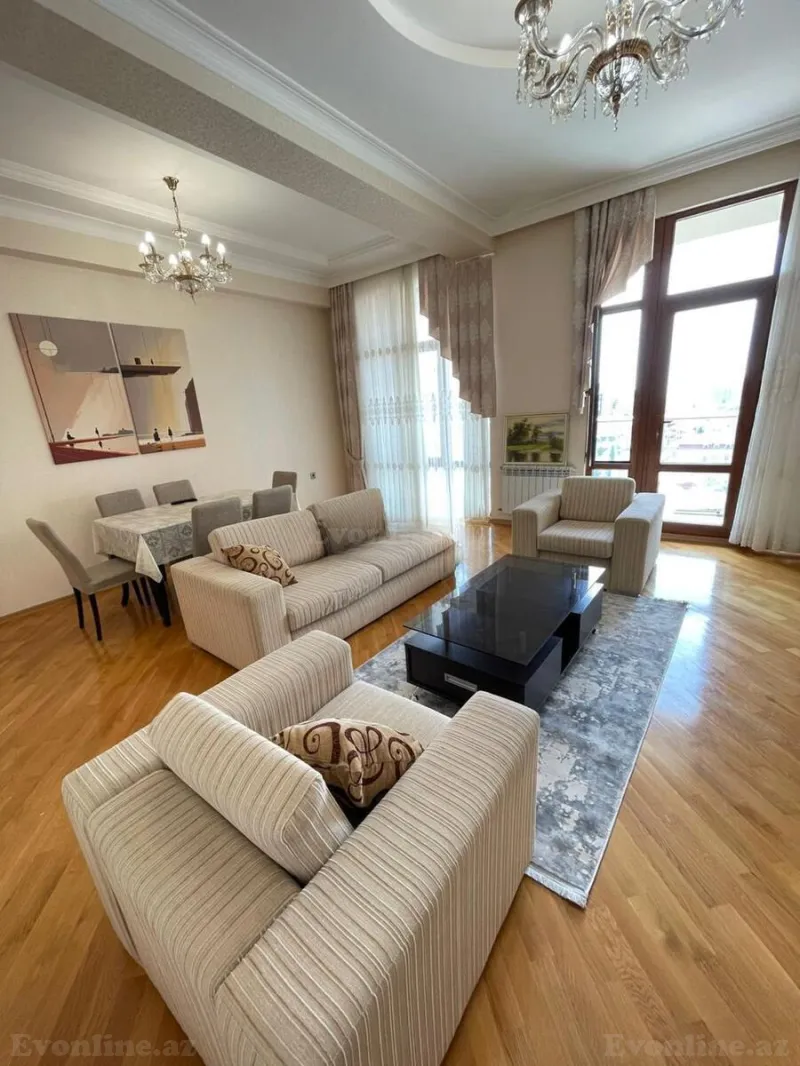 Kirayə verilir 3 otaqlı Mənzil Yeni tikili 130 m² Bakı, Nəsimi r — Mənzil, Bakı (2)
