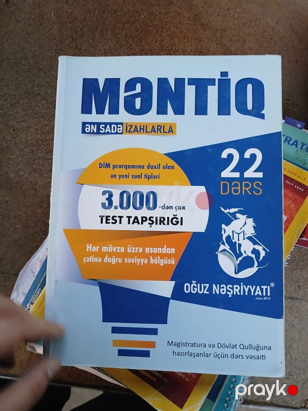 Məntiq üzrə hazırlıq üçün 3 kitablıq dəst 1) “Məntiq – Test Bankı” — Kitablar, Bakı (2)