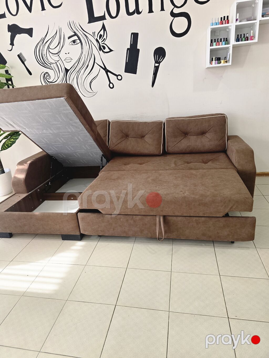 Künc divan, İşlənmiş, Bazalı, Parça — Divanlər, Bakı (7)