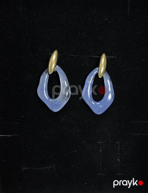 Asma sırğa Xuping Jewelry, mavi, akril, 35 mm — Bakı