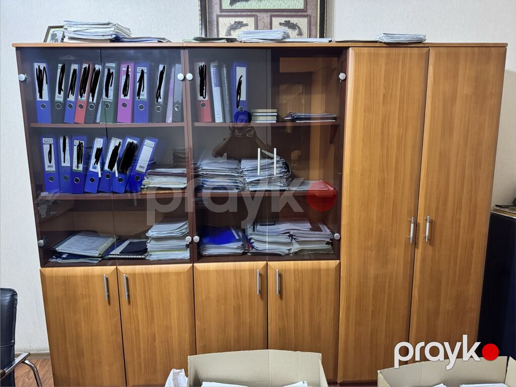 Ofis mebel dəsti – taxta teksturalı (ağac rəngində) Tərkibi — Ofis mebeli, Bakı (4)