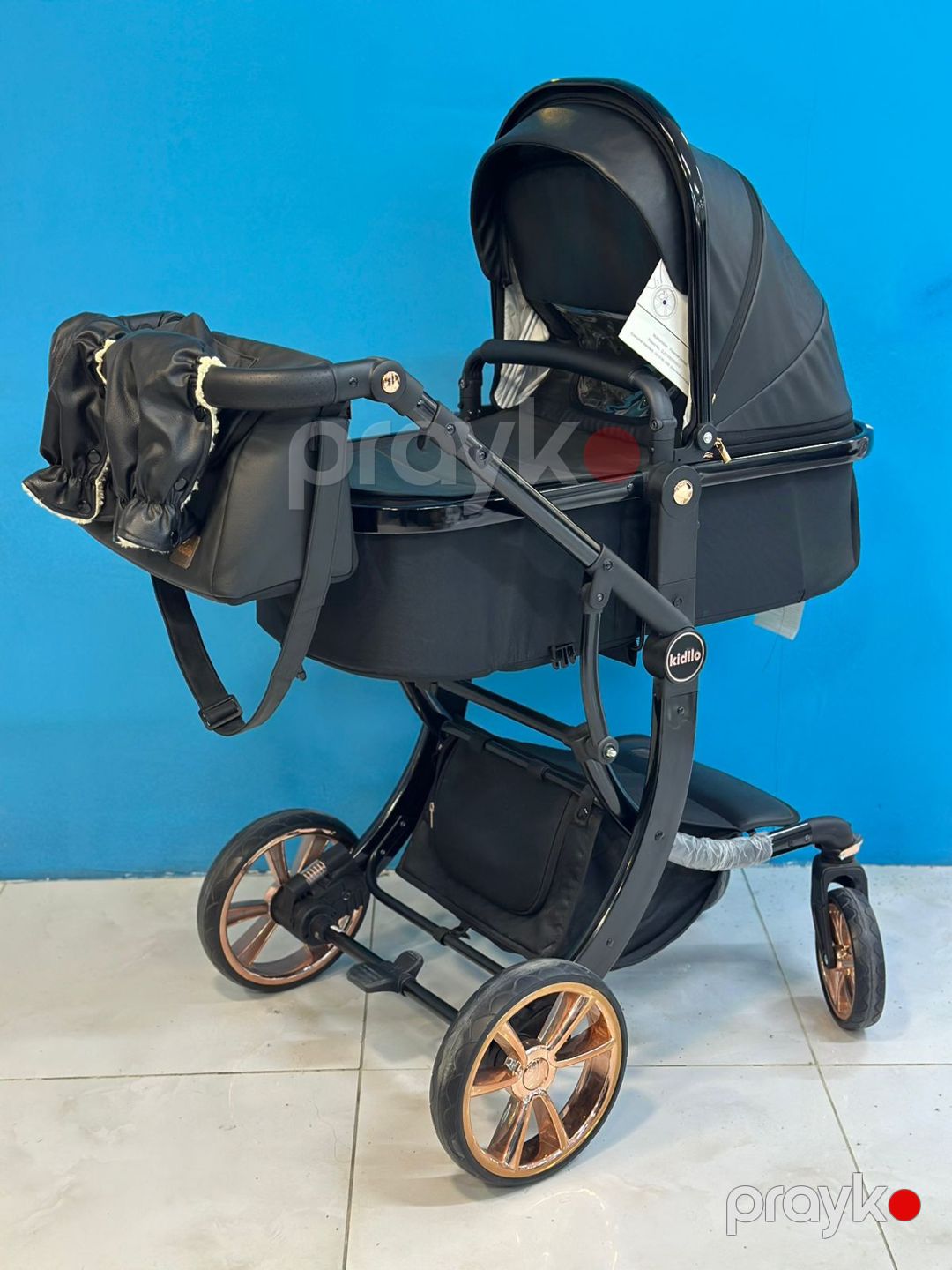Uşaq gəzinti arabası Kidilo KM-01 G10, 0-3 yaş, qara — Mallar, Bakı (2)