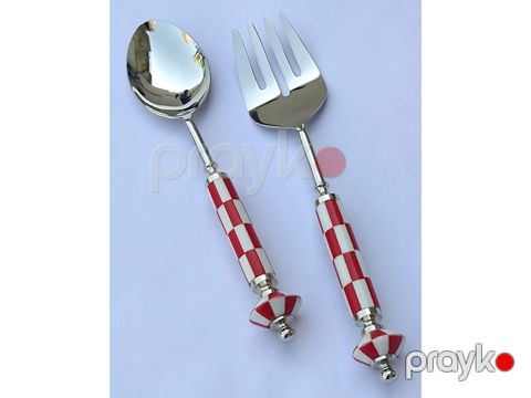 Salat üçün dəst Porland Mackie, ağ/qırmızı, 2 parça — Bakı