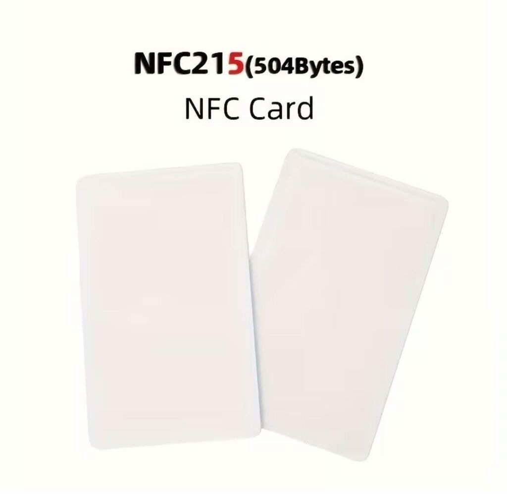 NFC215 (504 Bytes) boş PVC kartlar - Çip: NTAG215, 504 bayt yaddaş — USB fləş yaddaş, Bakı