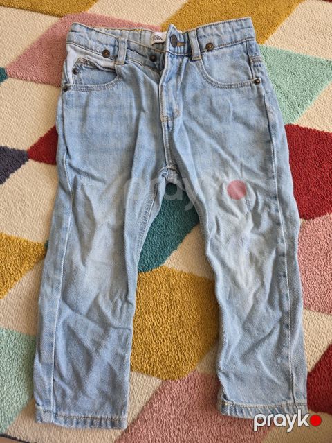 Zara Kids uşaq cins şalvarı - Model: Zbyo Jeans, açıq mavi (light — Bakı