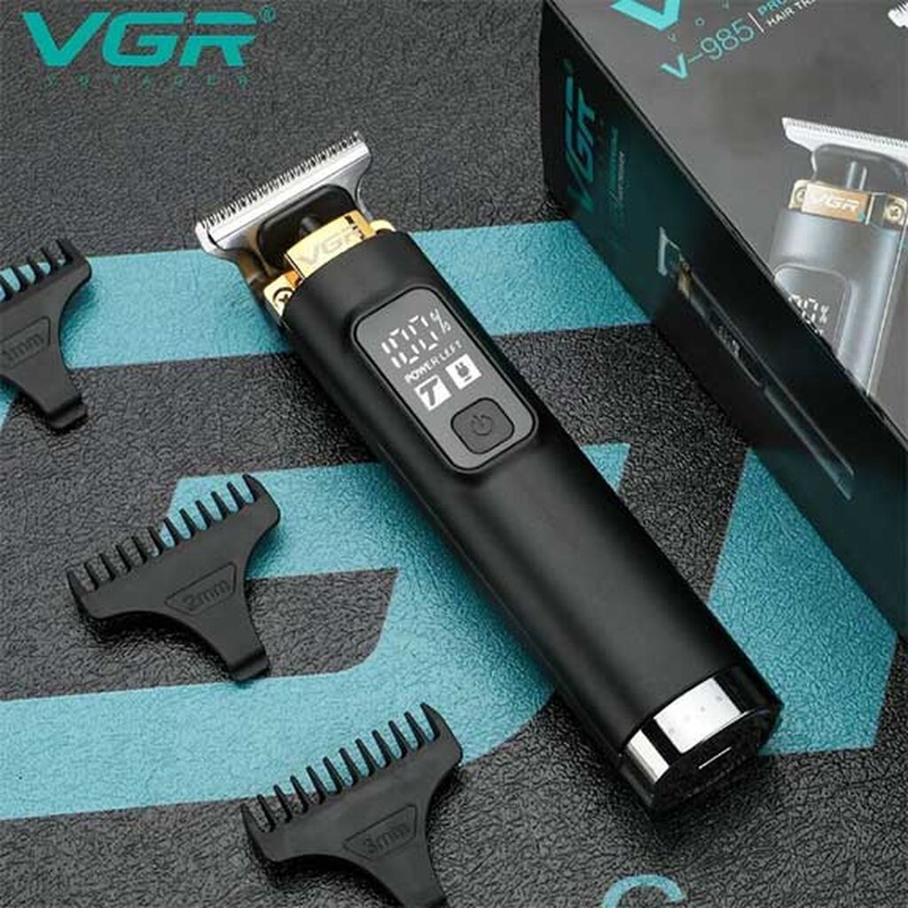 Trimmer VGR 985 - 2 Sürətli - 7500RPM / 1500MAH - 200 Dəqiqə — Saç kəsmə maşınları, Bakı