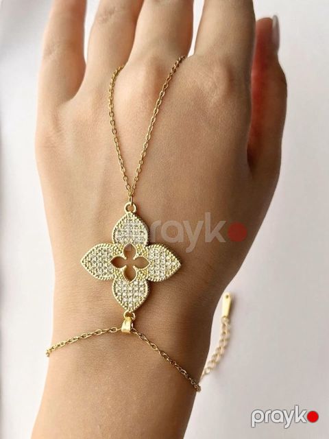 Şahmaran Luxeoria Flower Charm 433, polad, qızılı — Bakı