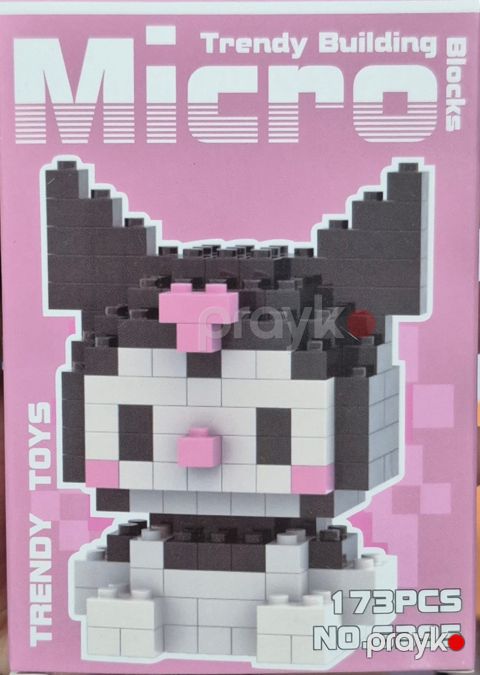 Blok konstruktoru Micro Blocks No.6395 Kuromi, 14 yaşdan, 173 parça — Bakı