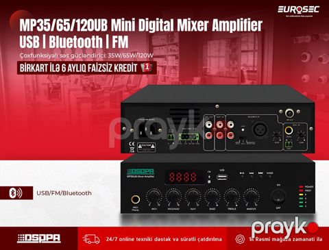 Digital Mixer Amplifier "Dsppa MP35/65/120UB" — Bakı