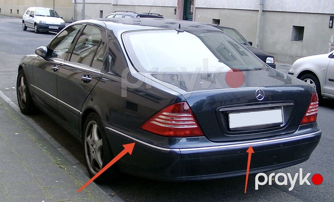 "Mercedes W220, Mercedes S220" bufer nikeli xromu kantı — Ehtiyat hissələri və aksesuarlar, Bakı (3)