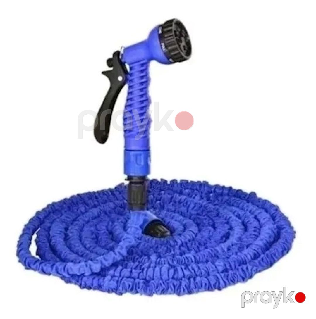 Suvarma şlanqı Magic Hose, uzanan, püskürdücü ilə, göy, 22.5 m — Mallar, Bakı (2)