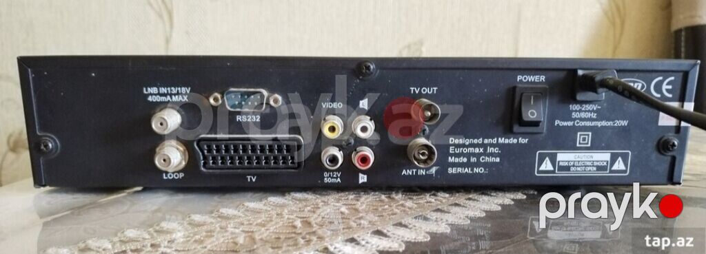 Euromax EM 777 rəqəmsal peyk qəbuledicisi. Sumqayitdadir. - DVB — Rəqəmsal və peyk TV, Sumqayıt (4)