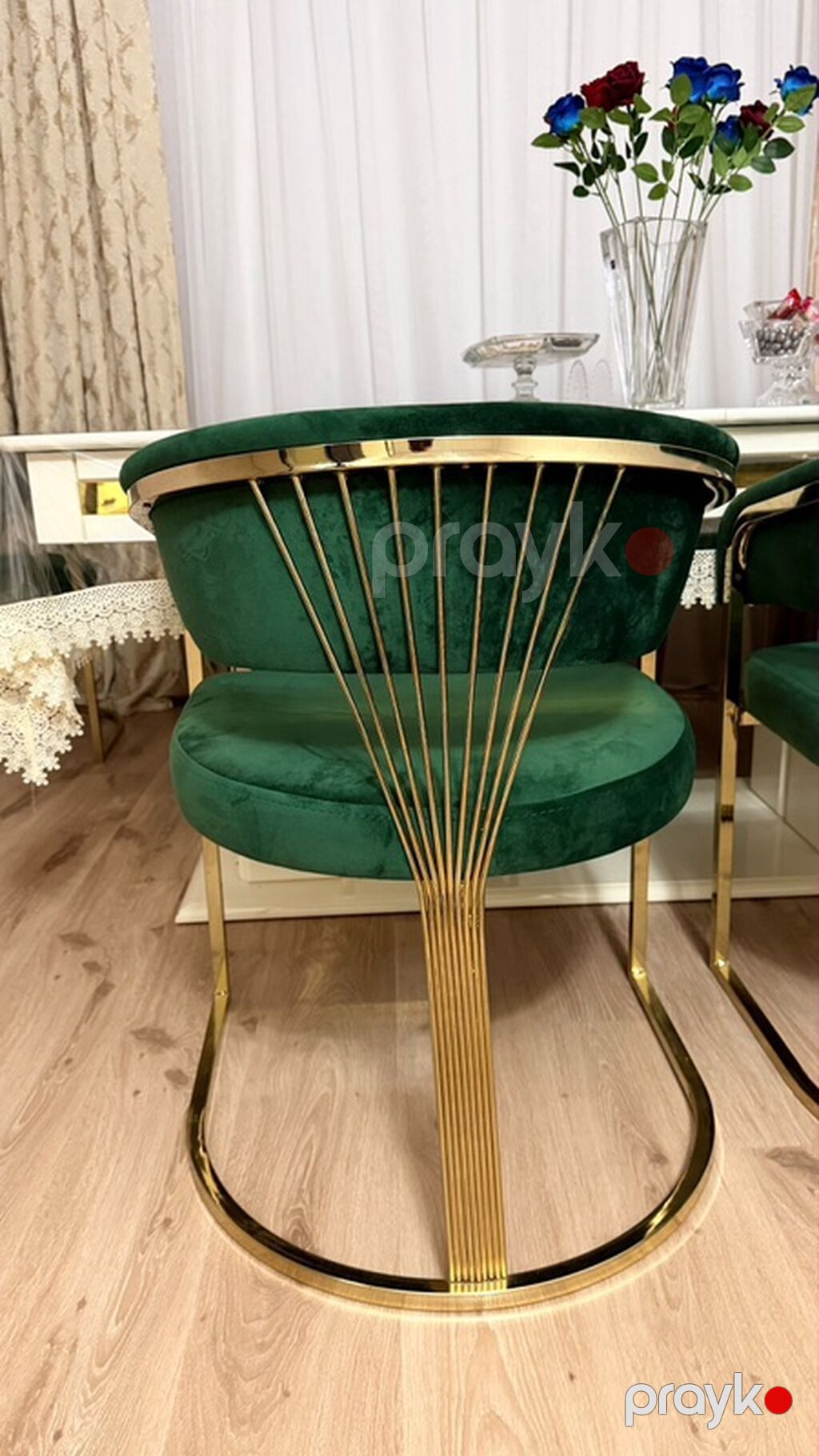 Qonaq otağı üçün, Yeni, Açılmayan, Dördbucaq masa, 6 stul — Masalar və stullar, Mehdiabad (3)
