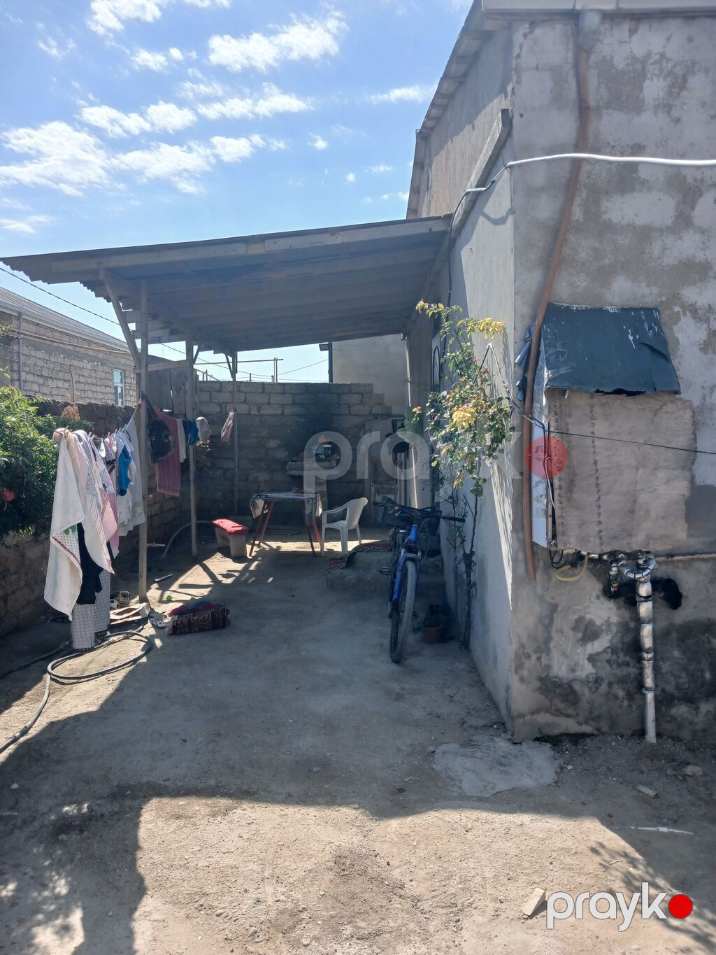 2 otaqlı həyət evi - Plan: 2 ayrı yataq otağı/otaq, zal, mətbəx və — Ev, villa, Digah (3)
