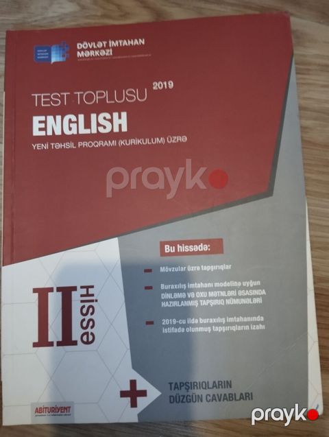 Test Toplusu – English II Hissə” yaxsi veziyyetdedir, ici yazilmayib — Bakı