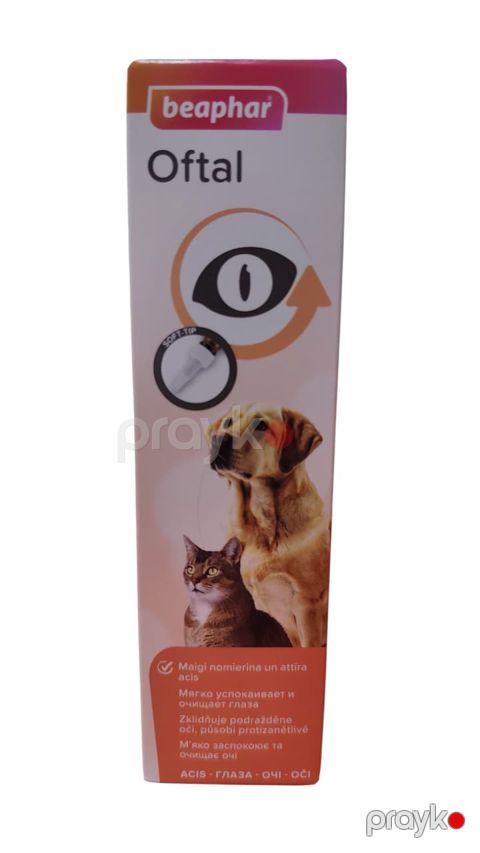 İt və pişiklər üçün göz və qulaq losyonu Oftal 50 ml — Bakı