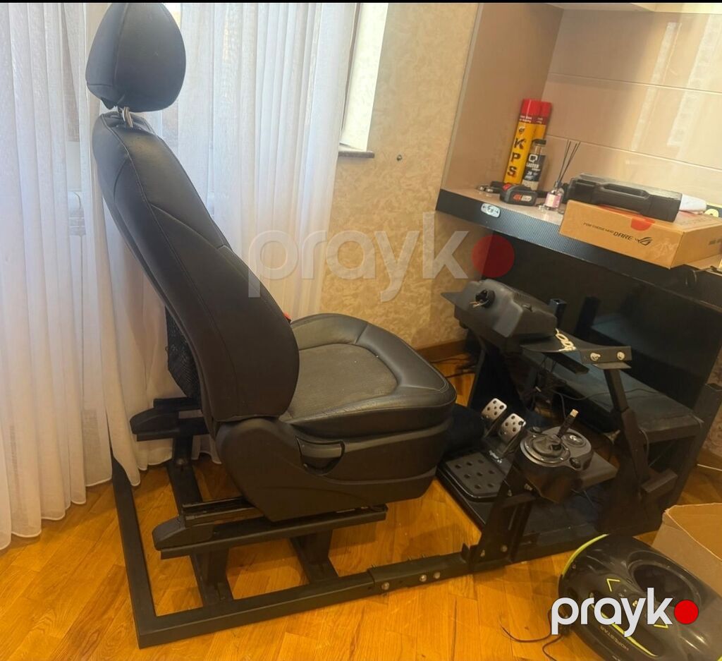 Sükan oyunu: - Real avtomobil oturacağı ilə möhkəm metal karkas — Ofis mebeli, Bakı (2)